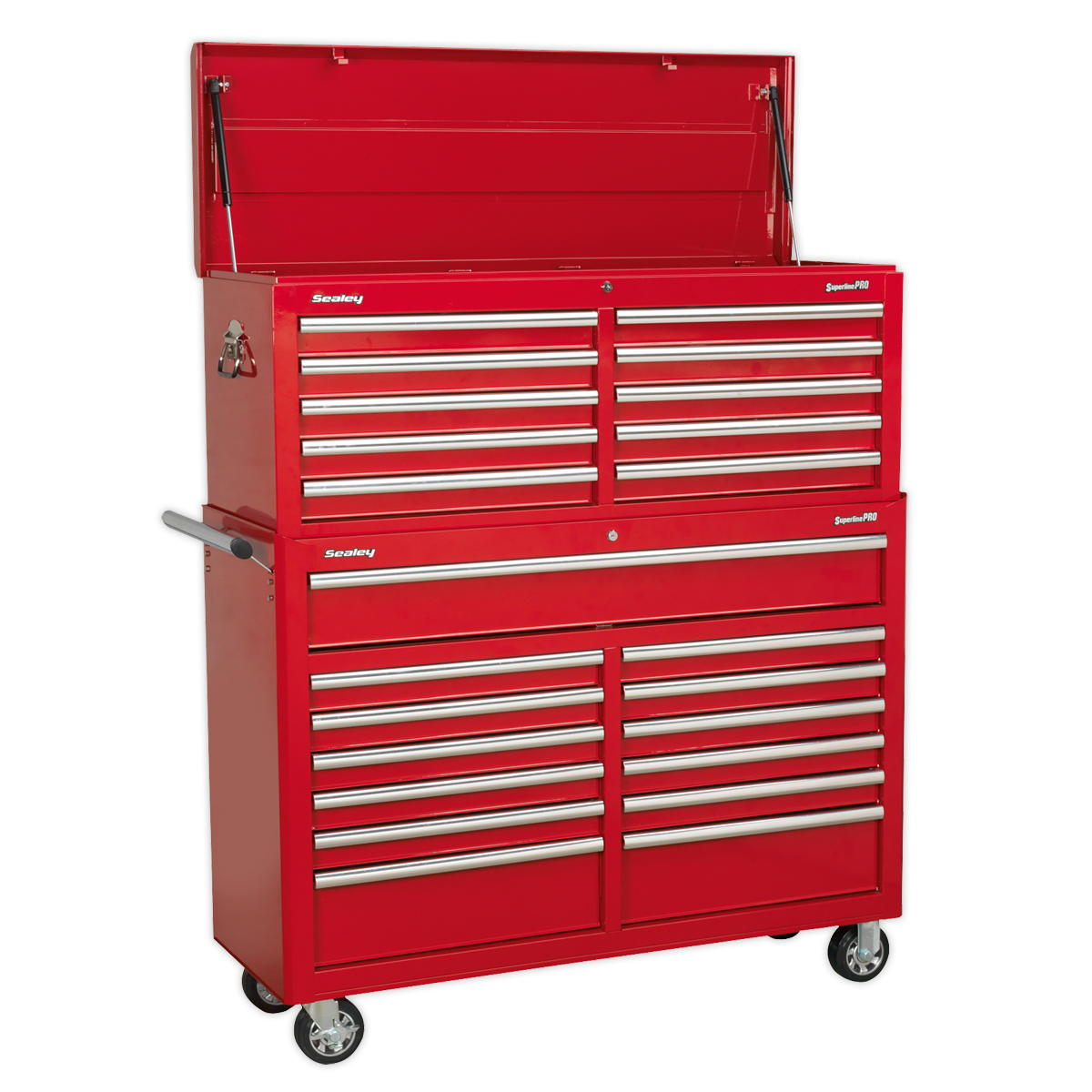 Sealey AP52COMBO1 Tool Chest Combination 23 Drawer with Ball-Bearing Slides - Red