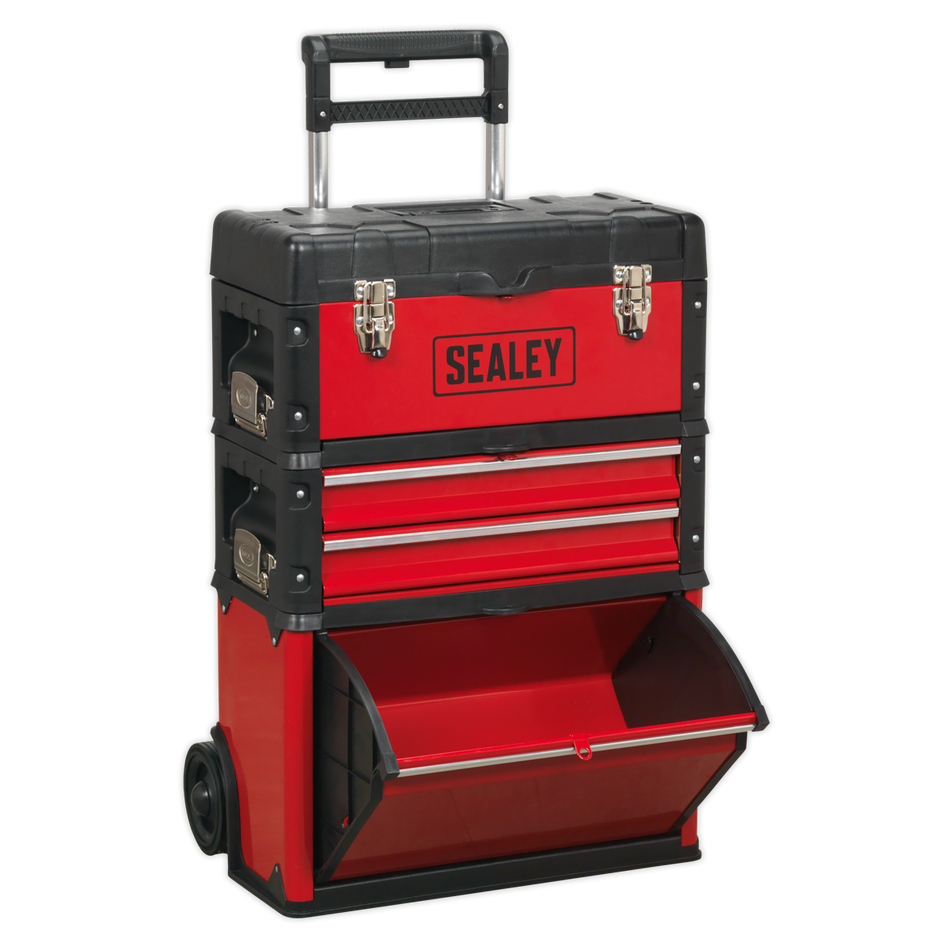 Sealey AP548 3 Compartment Mobile Steel/Composite Toolbox