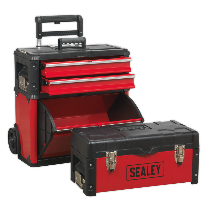 Sealey AP548 3 Compartment Mobile Steel/Composite Toolbox