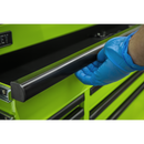 Sealey AP6115BECOMBO1 15 Drawer 1549mm Mobile Trolley with Wooden Worktop and Hutch and 2 Drawer Riser