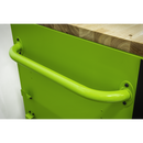 Sealey AP6115BECOMBO1 15 Drawer 1549mm Mobile Trolley with Wooden Worktop and Hutch and 2 Drawer Riser