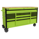 Sealey AP6115BE 15 Drawer Mobile Trolley with Wooden Worktop 1549mm