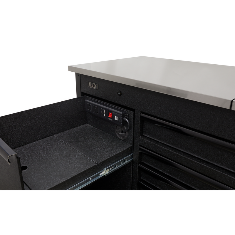 Sealey AP6310BE 1600mm Mobile Tool Cabinet with Power Tool Charging Drawer