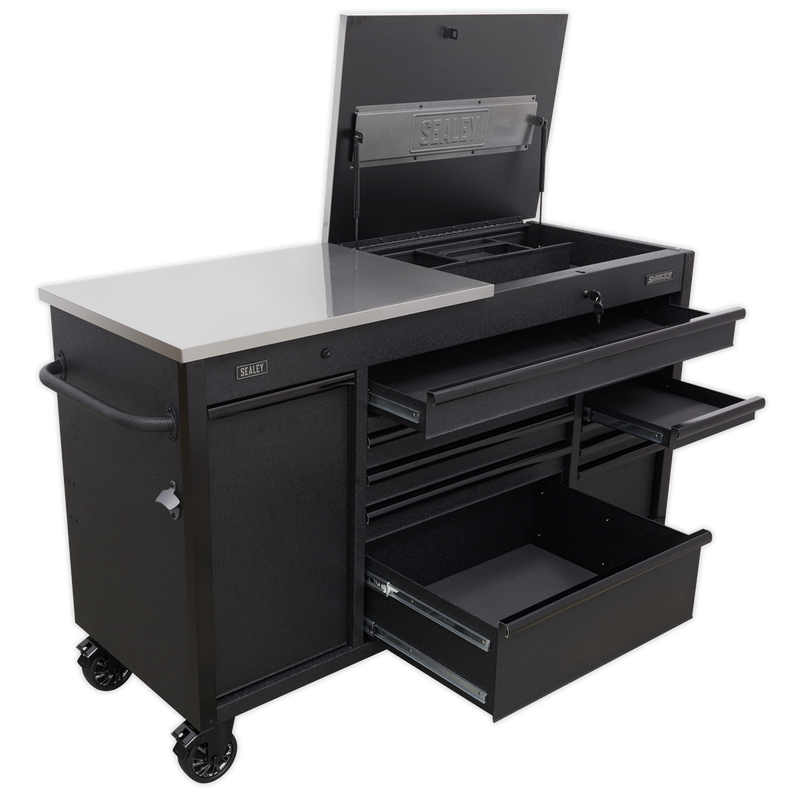 Sealey AP6310BE 1600mm Mobile Tool Cabinet with Power Tool Charging Drawer