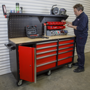 Sealey AP6310 10 Drawer Mobile Workstation with Backboard