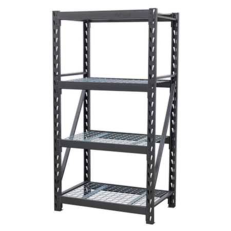 Sealey AP6372 Heavy-Duty Racking Unit with 4 Mesh Shelves - 640kg Capacity Per Level