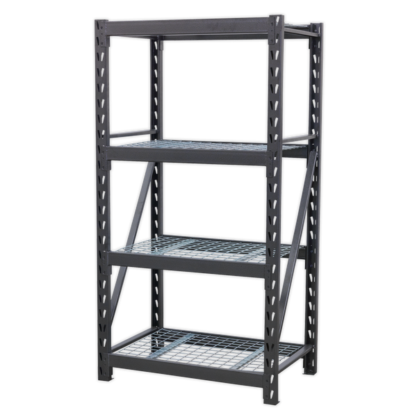 Sealey AP6372 Heavy-Duty Racking Unit with 4 Mesh Shelves - 640kg Capacity Per Level