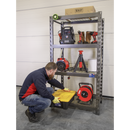Sealey AP6372 Heavy-Duty Racking Unit with 4 Mesh Shelves - 640kg Capacity Per Level