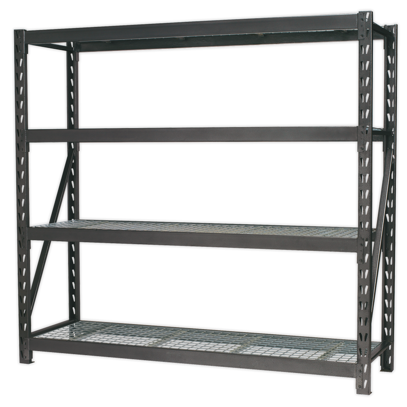 Sealey AP6572 Heavy-Duty Racking Unit with 4 Mesh Shelves - 640kg Capacity Per Level