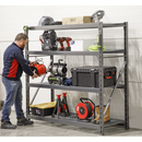 Sealey AP6572 Heavy-Duty Racking Unit with 4 Mesh Shelves - 640kg Capacity Per Level