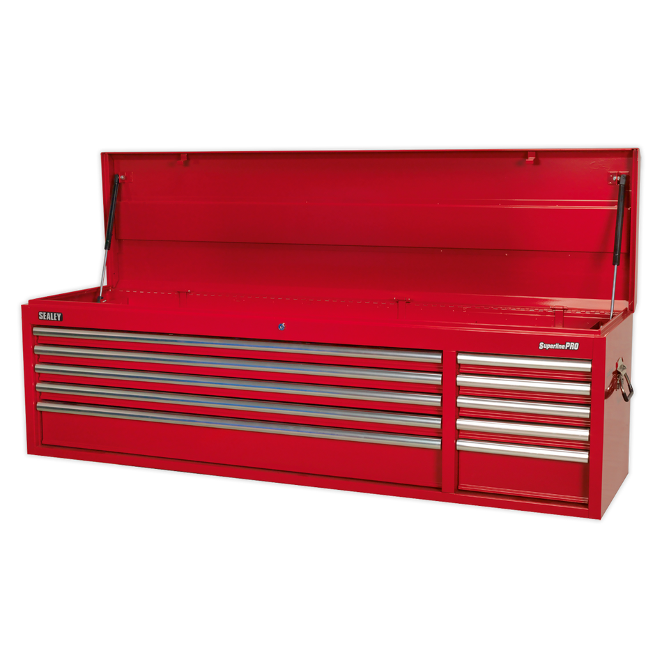Sealey AP6610 10 Drawer Topchest with Ball-Bearing Slides - Red