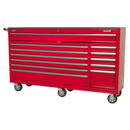 Sealey AP6612 12 Drawer Rollcab with Ball-Bearing Slides - Red