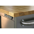 Sealey AP7210SS 10 Drawer & Cupboard Stainless Steel Mobile Tool Cabinet