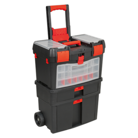 Sealey AP850 Mobile Toolbox with Tote Tray & Removable Storage Box