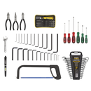 Sealey AP9243BBCOMBO 3 Drawer Portable Tool Chest with Ball-Bearing Slides & 93pc Tool Kit
