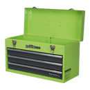 Sealey AP9243BBHV 3 Drawer Portable Tool Chest with Ball-Bearing Slides - Hi-Vis Green/Grey