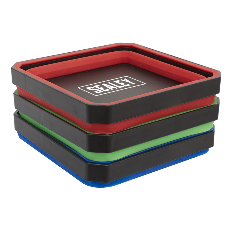 Sealey APCSTS Collapsible Magnetic Parts Tray Set