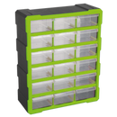 Sealey APDC18HV 18 Drawer Cabinet Box - Hi-Vis Green/Black