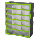 Sealey APDC18HV 18 Drawer Cabinet Box - Hi-Vis Green/Black