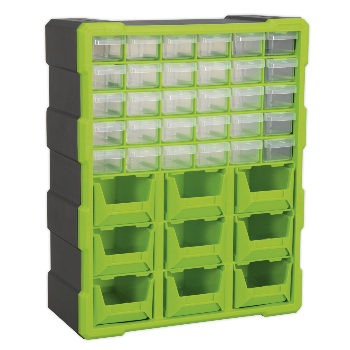 Sealey APDC39HV 39 Drawer Cabinet Box - Hi-Vis Green/Black