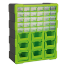 Sealey APDC39HV 39 Drawer Cabinet Box - Hi-Vis Green/Black