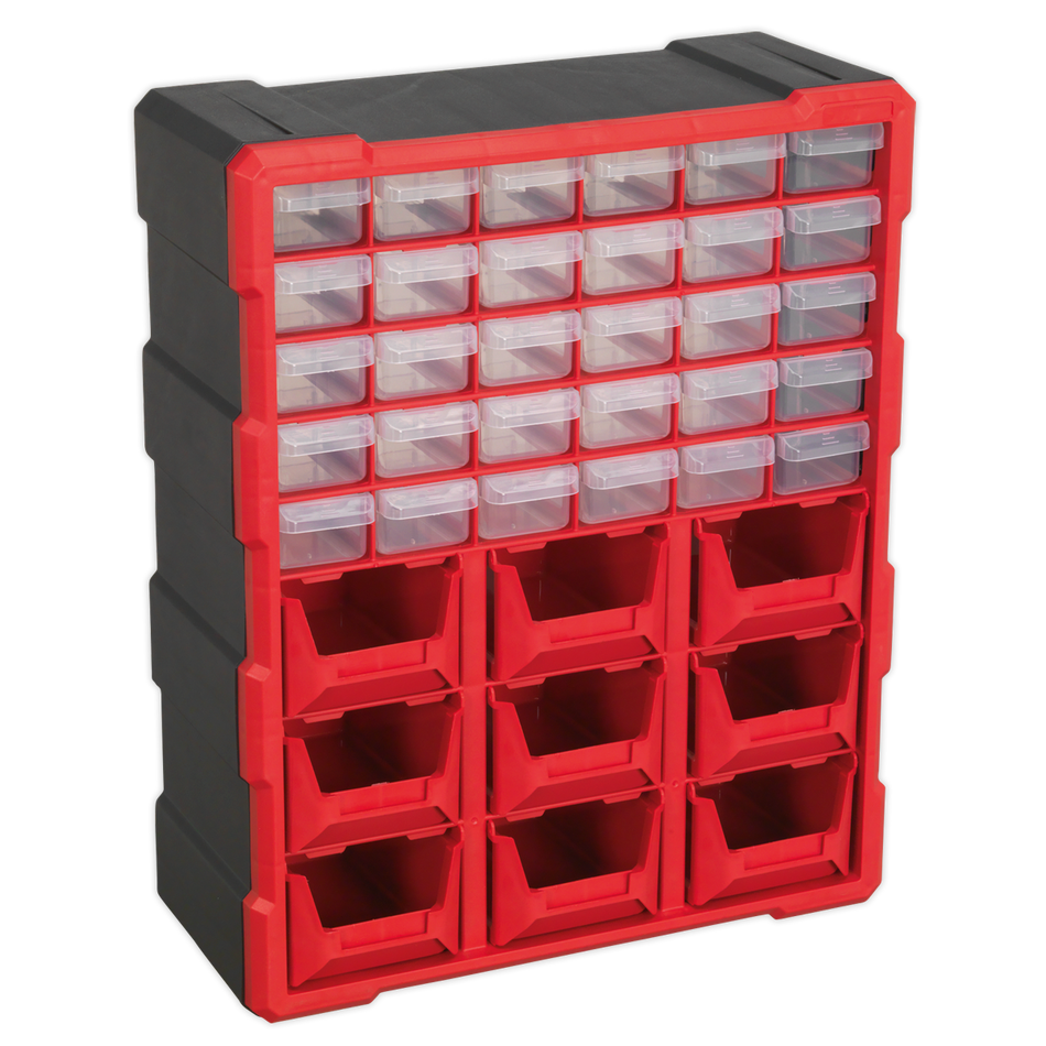 Sealey APDC39R 39 Drawer Cabinet Box - Red/Black