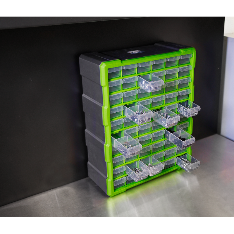 Sealey APDC60HV 60 Drawer Cabinet Box - Hi-Vis Green/Black