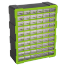 Sealey APDC60HV 60 Drawer Cabinet Box - Hi-Vis Green/Black