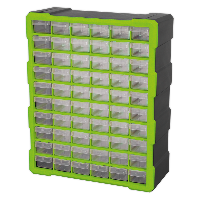 Sealey APDC60HV 60 Drawer Cabinet Box - Hi-Vis Green/Black