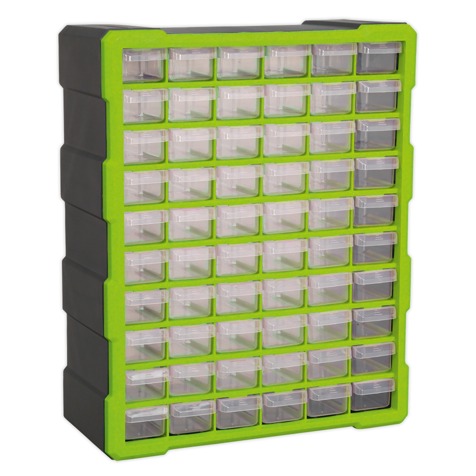 Sealey APDC60HV 60 Drawer Cabinet Box - Hi-Vis Green/Black