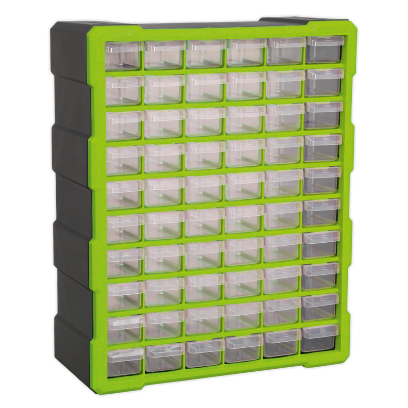 Sealey APDC60HV 60 Drawer Cabinet Box - Hi-Vis Green/Black