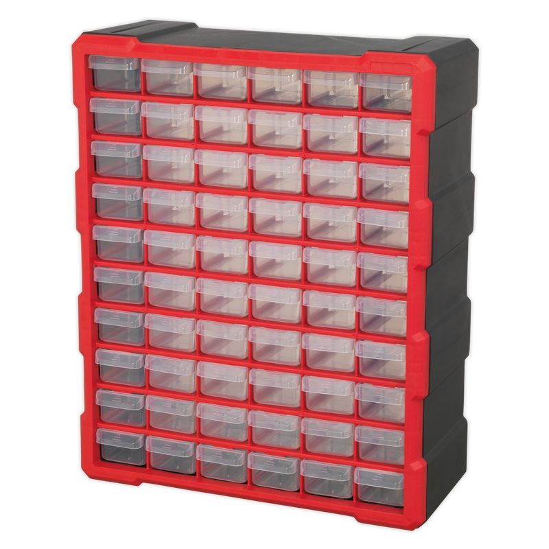 Sealey APDC60R 60 Drawer Cabinet Box - Red/Black