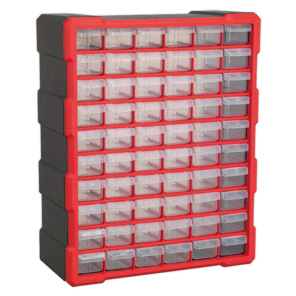 Sealey APDC60R 60 Drawer Cabinet Box - Red/Black