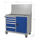Sealey API1103A 5 Drawer & 1 Shelf Industrial Mobile Workstation