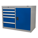 Sealey API1103B 5 Drawer & 1 Shelf Industrial Cabinet