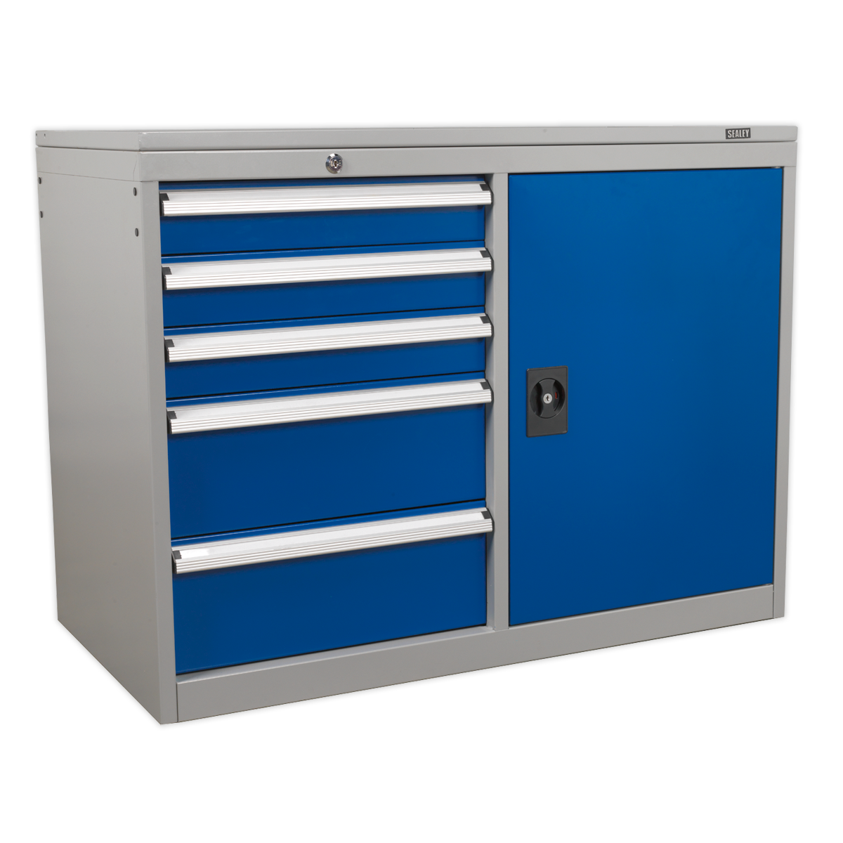 Sealey API1103B 5 Drawer & 1 Shelf Industrial Cabinet