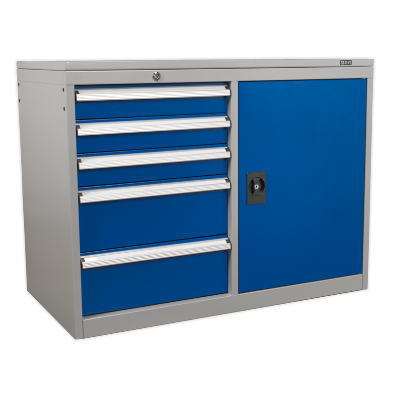 Sealey API1103B 5 Drawer & 1 Shelf Industrial Cabinet