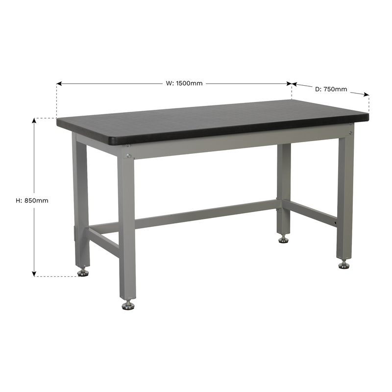 Sealey API1500 1.5m Steel Industrial Workbench