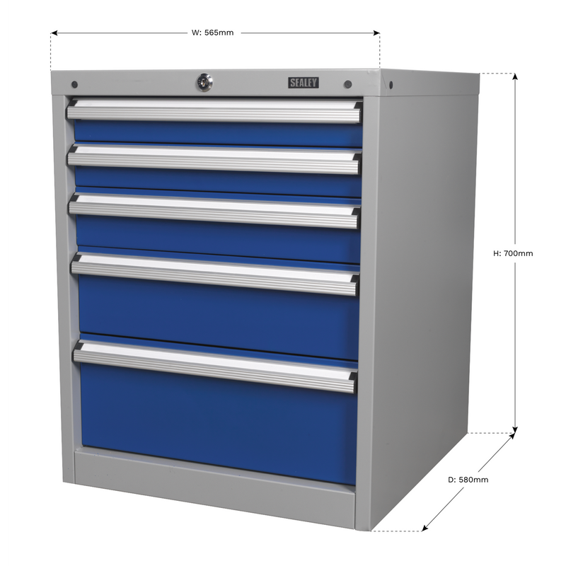 Sealey API5655B 5 Drawer Industrial Cabinet