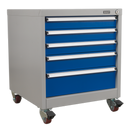 Sealey API5657B 5 Drawer Mobile Industrial Cabinet