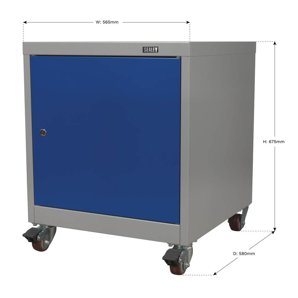 Sealey API5659 1 Shelf Locker Mobile Industrial Cabinet