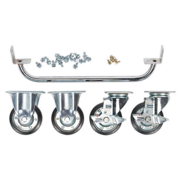 Sealey API565KIT Industrial Handle and Wheel Kit for 565mm Cabinets