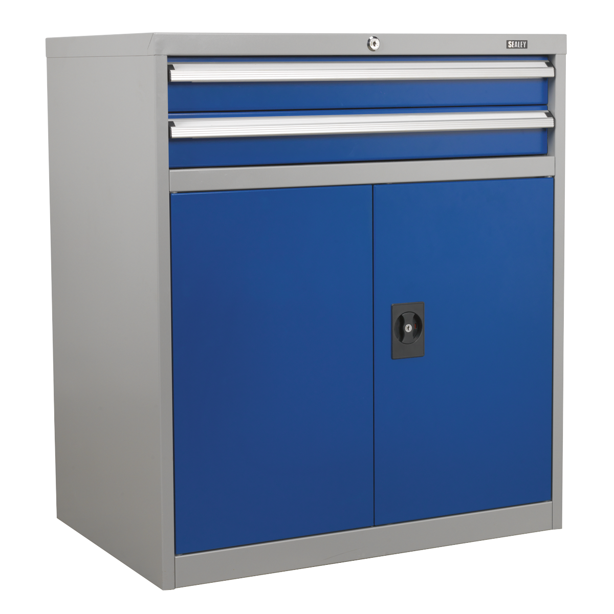 Sealey API8810 2 Drawer & 1 Shelf Double Industrial Locker Cabinet
