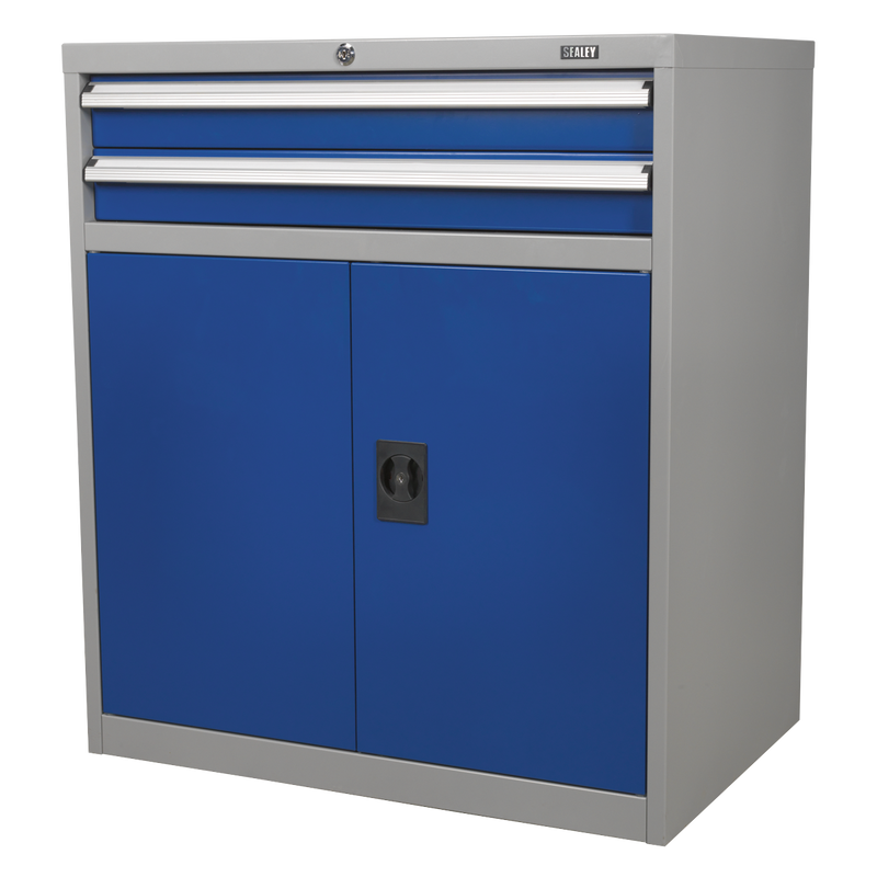 Sealey API8810 2 Drawer & 1 Shelf Double Industrial Locker Cabinet
