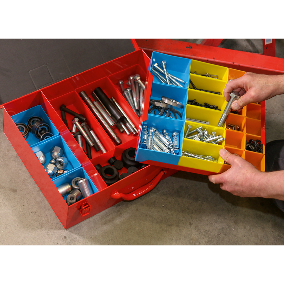 Sealey APMC27 Metal Case 2-Layer with 27 Storage Bins
