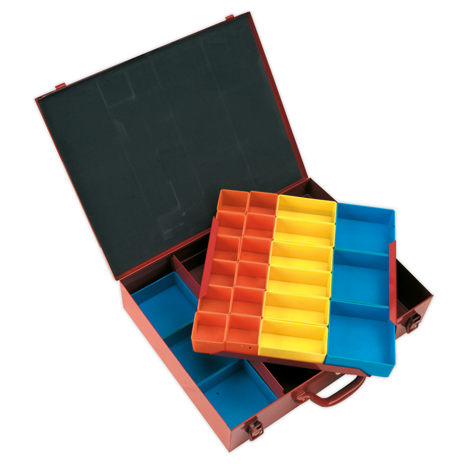 Sealey APMC27 Metal Case 2-Layer with 27 Storage Bins