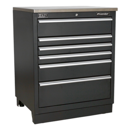 Sealey APMS03 6 Drawer 775mm Heavy-Duty Modular Floor Cabinet
