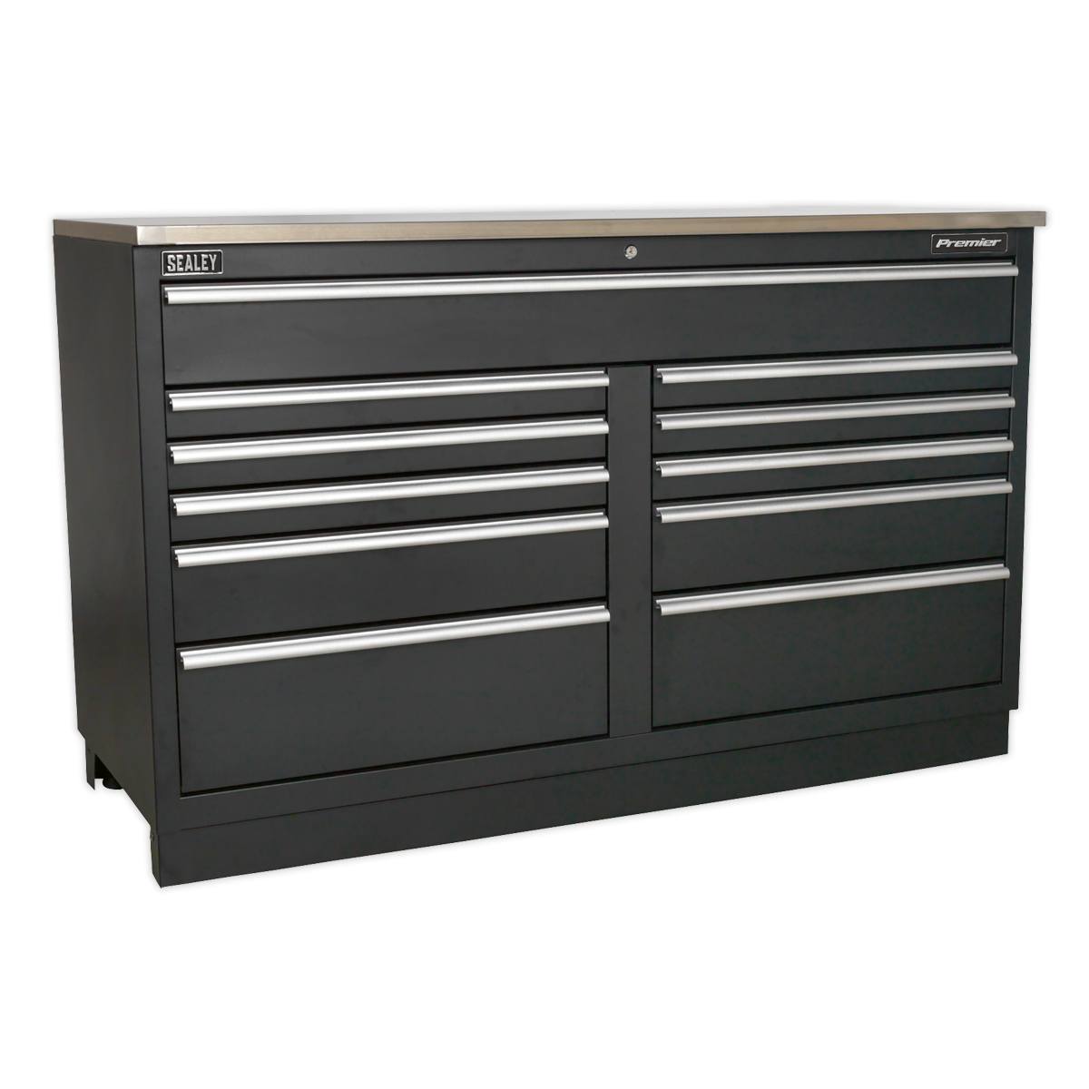Sealey APMS04 11 Drawer 1550mm Heavy-Duty Modular Floor Cabinet