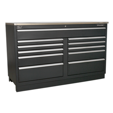 Sealey APMS04 11 Drawer 1550mm Heavy-Duty Modular Floor Cabinet