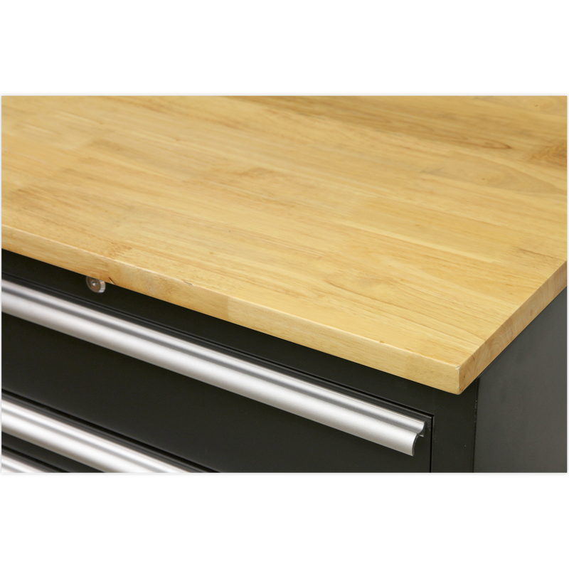 Sealey APMSCOMBO4W Premier 2.3m Storage System - Oak Worktop
